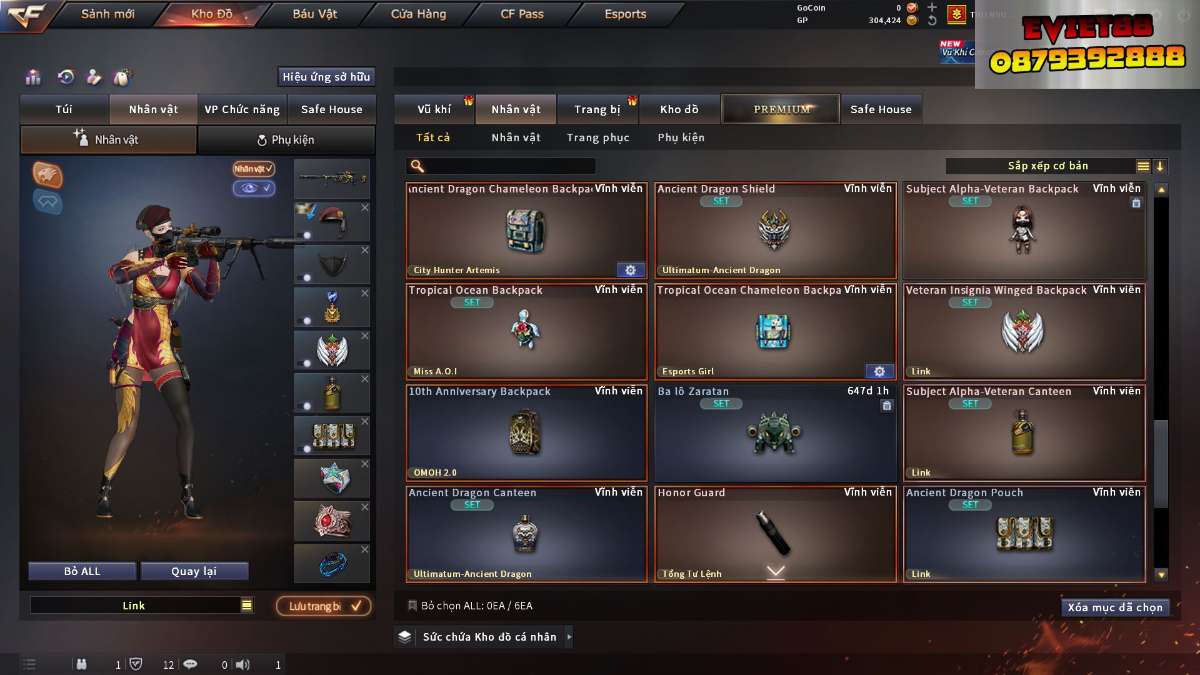 shop acc cf uy tin gia re